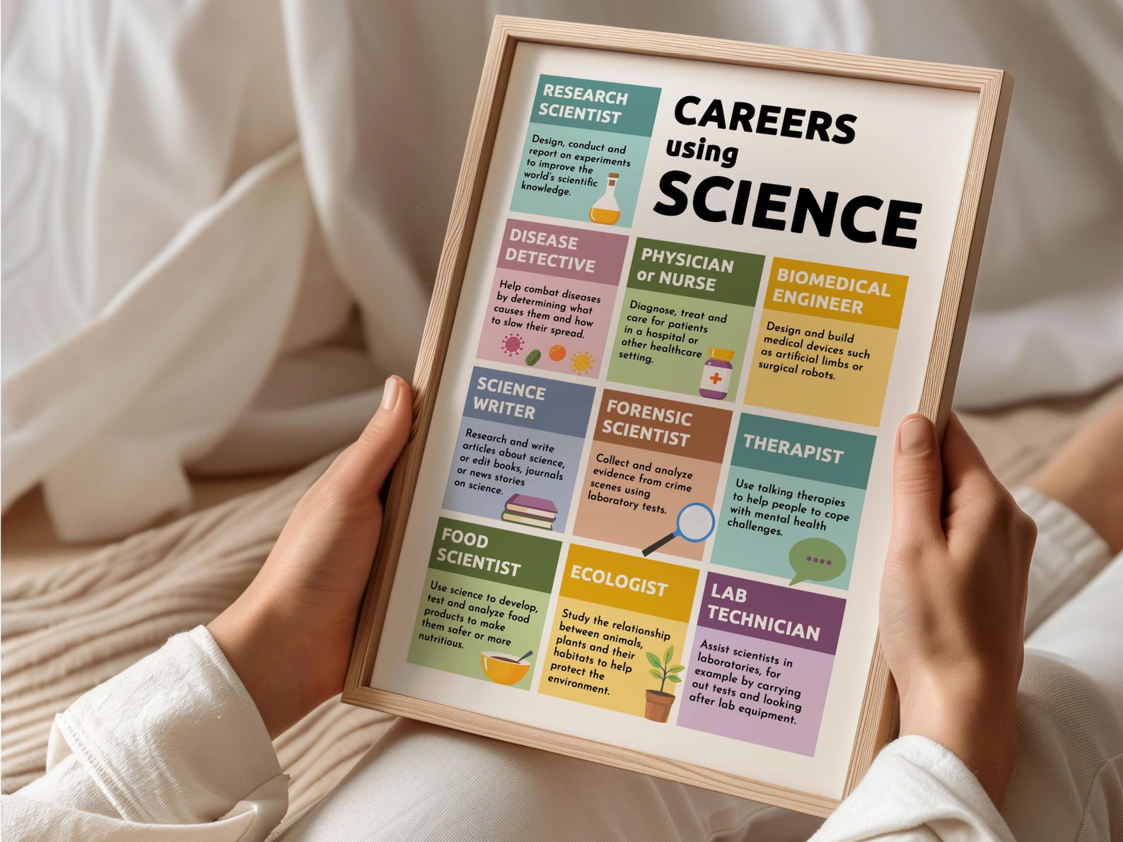 Careers Using Science Poster | Why Study Science Print for School ...