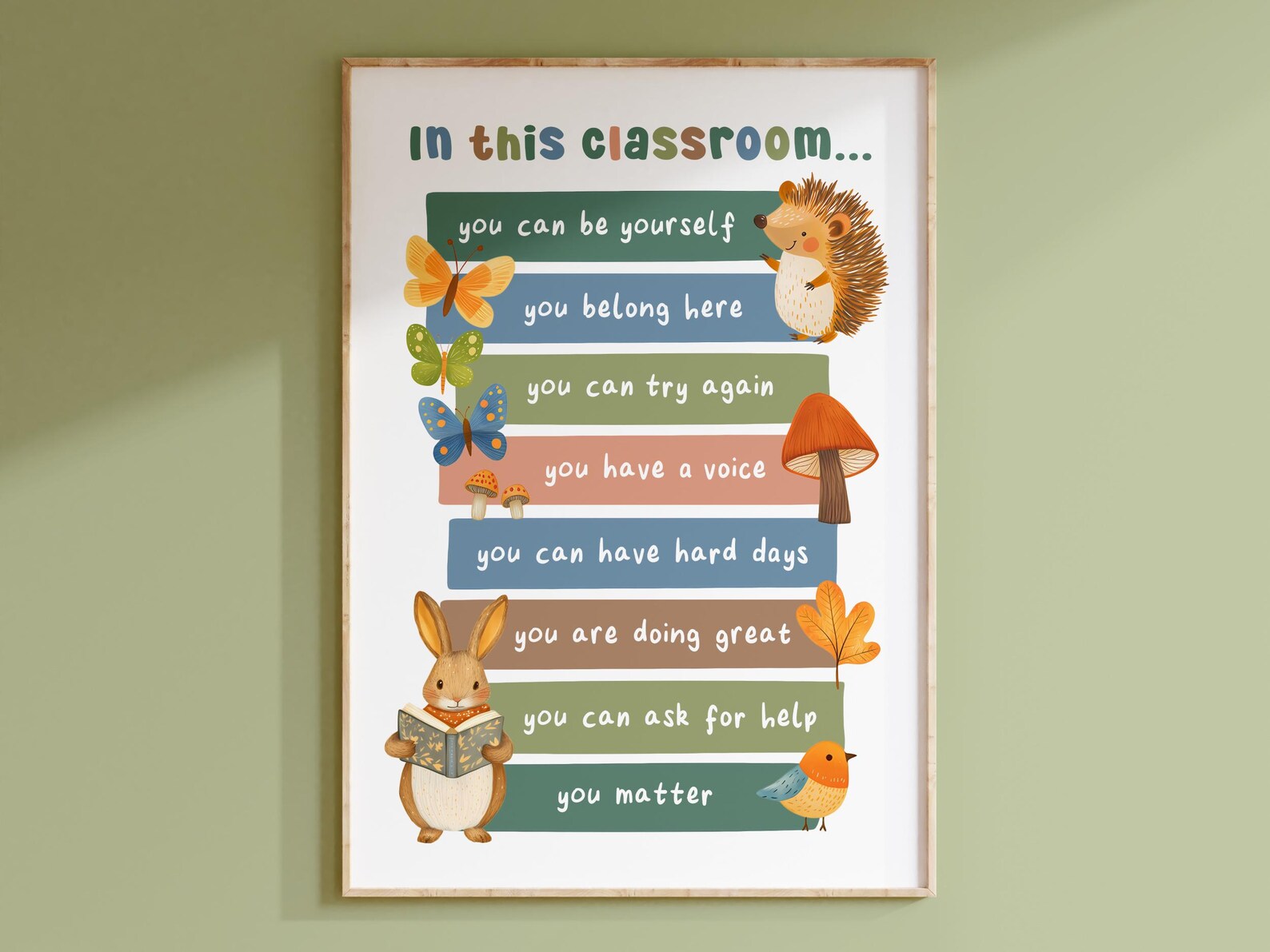 Classroom Rules and Affirmations Posters | Positive School Rules Prints ...