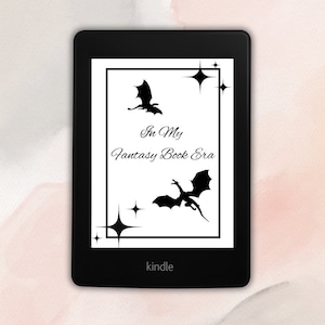 Kindle Lock Screen | Kindle Book Cover | In My Fantasy Book Era | Screensaver | Wallpaper | Digital Download