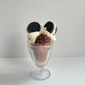 Candle, food candle, Oreo candle, ice cream candle, ice cream, soy candle, dessert candle, birthday candle, gift, decoration, sundae candle