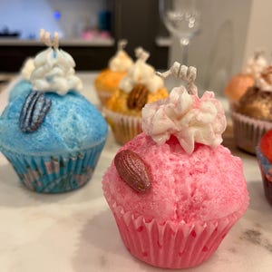 Kaars, voedselkaars, geurkaars, cupcakekaars, sojakaars, dessertkaarsen, gebakken kaars, verjaardagskaarsen, cadeau, woondecoratie