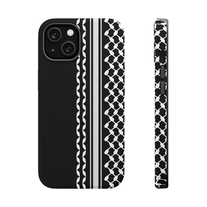 Palästinensischen Kufiyah iPhone MageSafe Fall Free Palästina iPhone Fall Stand mit palästinensischen Telefon Schwarze Telefon Fall Kuffiyah Fall Geschenk für Araber Bild 5