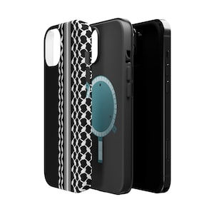 Palästinensischen Kufiyah iPhone MageSafe Fall Free Palästina iPhone Fall Stand mit palästinensischen Telefon Schwarze Telefon Fall Kuffiyah Fall Geschenk für Araber Bild 6