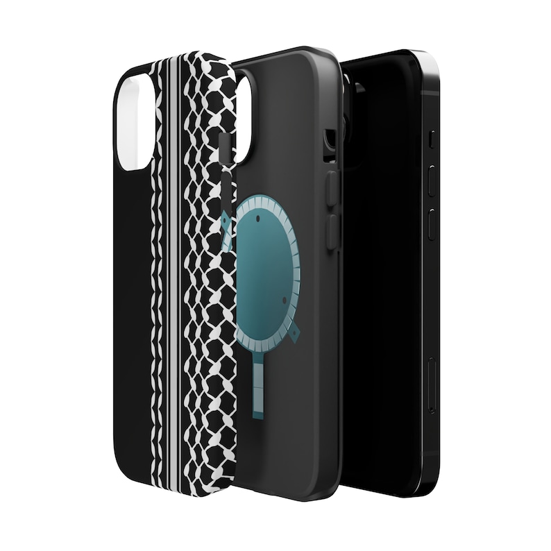 Palästinensischen Kufiyah iPhone MageSafe Fall Free Palästina iPhone Fall Stand mit palästinensischen Telefon Schwarze Telefon Fall Kuffiyah Fall Geschenk für Araber Bild 6