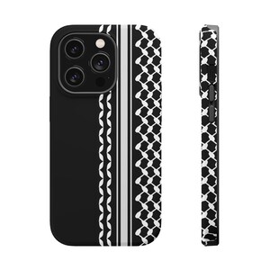 Palästinensischen Kufiyah iPhone MageSafe Fall Free Palästina iPhone Fall Stand mit palästinensischen Telefon Schwarze Telefon Fall Kuffiyah Fall Geschenk für Araber Bild 4