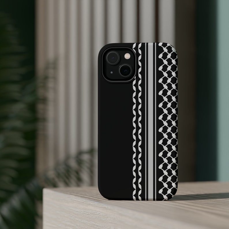Palästinensischen Kufiyah iPhone MageSafe Fall Free Palästina iPhone Fall Stand mit palästinensischen Telefon Schwarze Telefon Fall Kuffiyah Fall Geschenk für Araber Bild 7