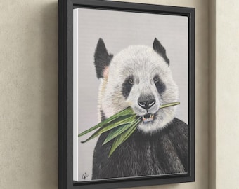 パンダの絵画、パンダのプリント、ジャイアントパンダのアート、野生