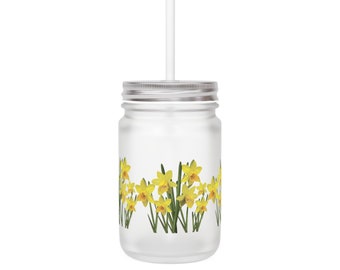 Mason Jar, flowers, colorful, great for your bar or at home for your guests