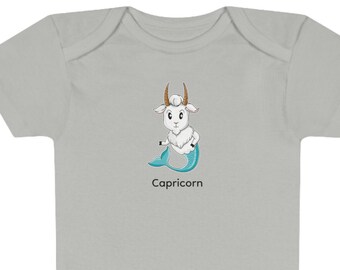 Capricorn Zodiac Baby Onesie® - Cute 100% Cotton