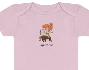 Sagittarius Zodiac Baby Onesie®, Cute Astrology Bodysuit