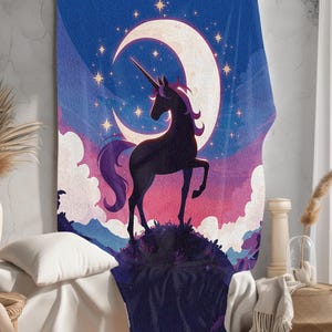 Fairy Unicorn Sherpa Blanket: Magical Kids Fleece Blanket