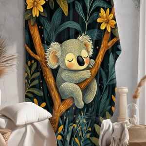 Sleepy Koala Fleece Blanket: Soft Sherpa & Velveteen Throw