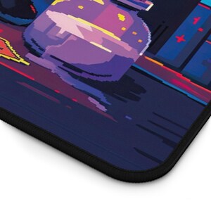 Pixel Art Witch Cat Desk Mat - Mystical Workspace Decor - Gaming Mouse Pad image 8