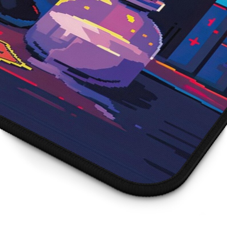 Pixel Art Witch Cat Desk Mat - Mystical Workspace Decor - Gaming Mouse Pad image 8