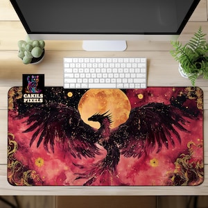 Cosmic Dragon Desk Mat: Large Gaming Mousepad