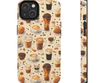 Coffee iPhone Case | Shockproof Cover for iPhone 15 to 7 | Geeky Phone Accessories