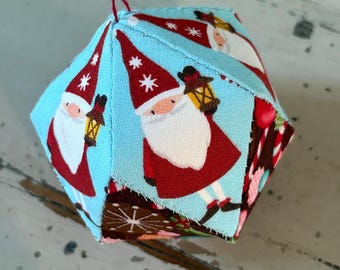 Diamond Orb Christmas Ornament PDF Pattern: English Paper Piecing (EPP) DIY Project