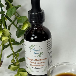 Chaga extract herbal tincture extract (overall wellness) Small Batch