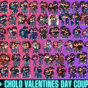100+ Chicano Cholo Valentines Day Bundle 2 PNG file, old school, love couple, chola, old school love