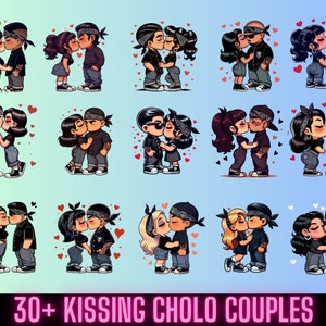 30+ Kissing Chicano Cholo Valentinstag Liebespaare PNG Datei, oldschool, Liebespaar, chola