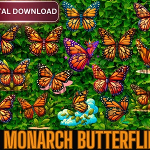 Michoacan Monarch Butterflies, Mariposa Monarca, Digital Download PNG, Milkweed Monarch, Buttterfly, Monarchs Matter, Mariposa Butterfly PNG