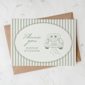 Wedding Thank You Card Template Hand Drawn Handwritten Wedding Note Minimal Vintage Illustrated Guest Thank You Cards Digital Download 014