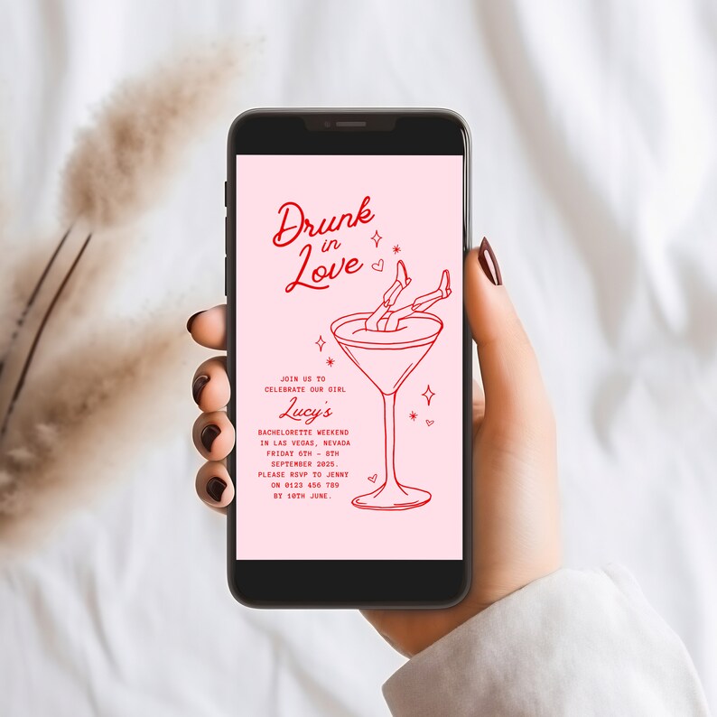 Drunk in Love Bachelorette Invite, Hand-drawn Cowgirl Bachelorette ...