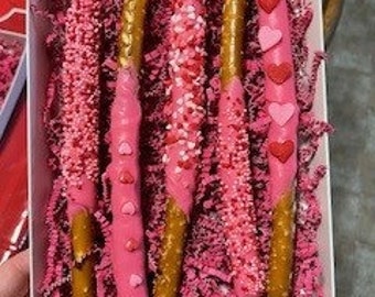 バレンタインデー特注プレッツェルロッド