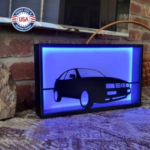 Car Lover's Illuminated Shadowbox (multiple car models available)