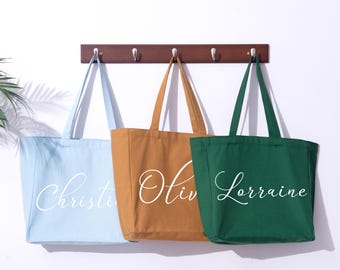 Personalized Tote Bag for Bridesmaid Proposal Gifts, Wedding Party Gifts Bag, Bridal Shower Gifts, Birthday Gift for Her, Girls Trip Gift