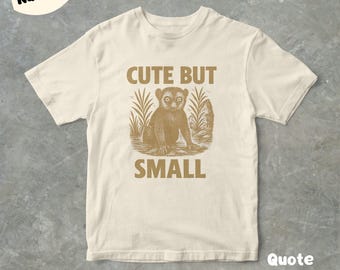 Cute But Small Lemur Graphic T Shirt, Unisex Adult T Shirt, Vintage Style Animal Graphic T Shirt, Cute Tee, Gift For Him Or Her