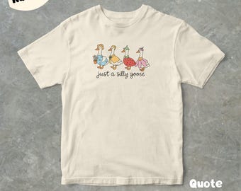 Silly Goose On The Loose Shirt, Goose T-Shirt, Silly Goose Shirts, Funny Graphic Shirt, Cute Goose Shirt, Easter Shirt, Unisex Adult T Shirt