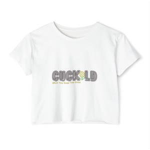 CuckOld Pineapple O Adult Themed Feminine Crop Top, Sexy Lifestyle Shirt, Sexy Adult Apparel, Hotwife Clothing, Sexy Crop Top