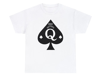 QOS Original Spade Tee, Hotwife Lifestyle T-Shirt, Naughty Queen of Spades Shirt, Bold Adult Gift for Her, Unisex Statement Tee