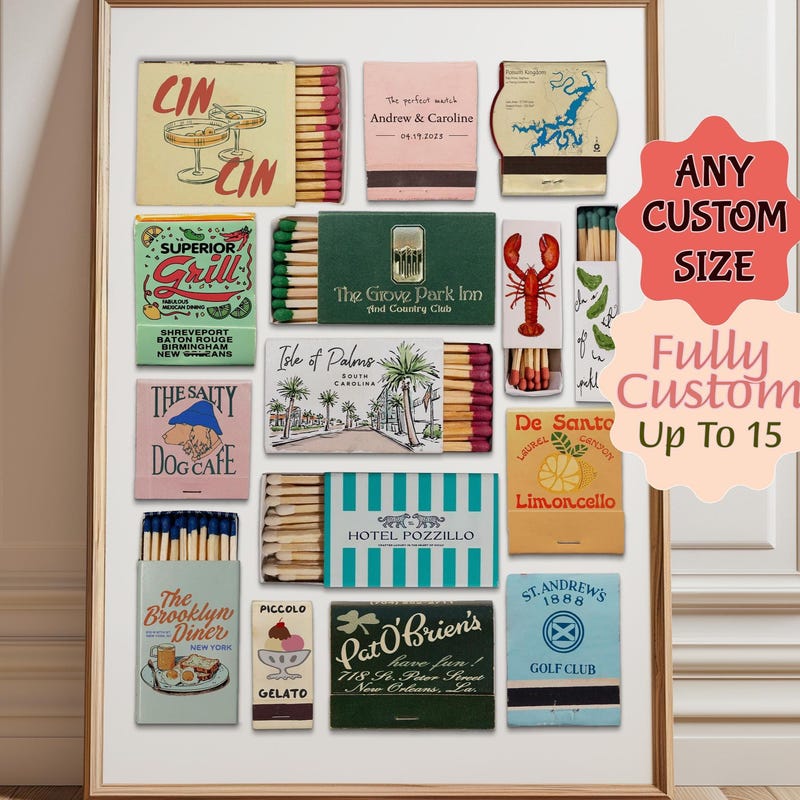 Custom Matchbooks - Etsy