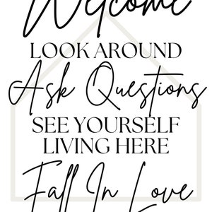 Cartel de bienvenida a la jornada de puertas abiertas