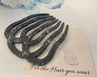 Beautiful Side Hair Comb in our premium Acetate