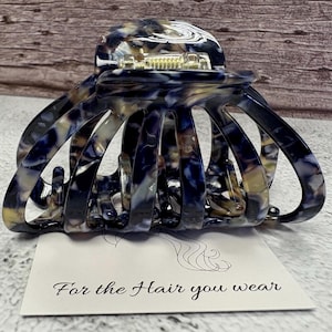 Beth  Large size premium Acetate Hair claw clip