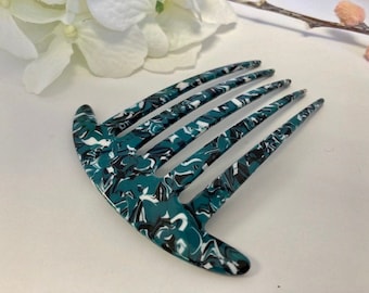 Acetate Hair Side Comb, French Pleat Style