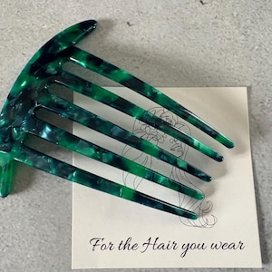 Acetate Hair Side Comb, French Pleat Style
