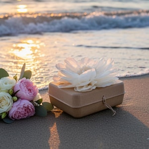 Biodegradable Water Burial Urn Kit – Handmade Memorial with Tissue Flower