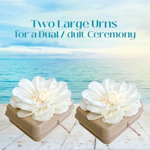 Biodegradable Cremation Urns for Ashes – Two Large Water Burial Kit