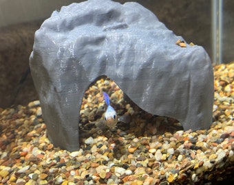 Aquarium Rock Cave Hideout: Fish & Shrimp Shelter