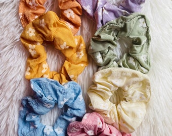 Elastico per capelli floreale: elastico per capelli con fiori primaverili per capelli fini