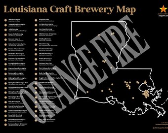 Louisiana Craft Brewery Map