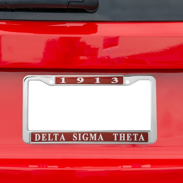 Delta Sigma Theta License Plate Frame