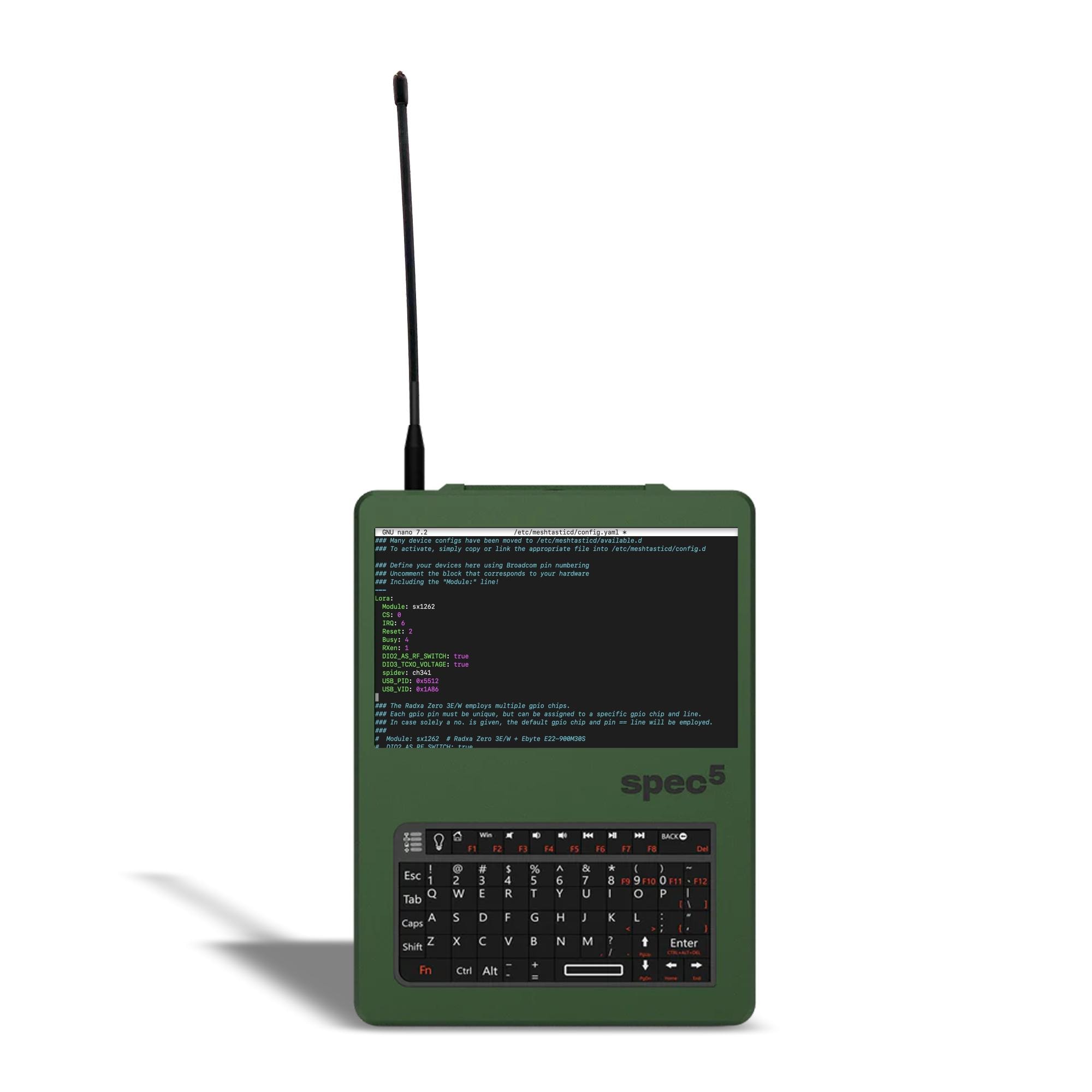 Specfive Nomad 2 Linux Workstation | Raspberry Pi 4 Handheld PC