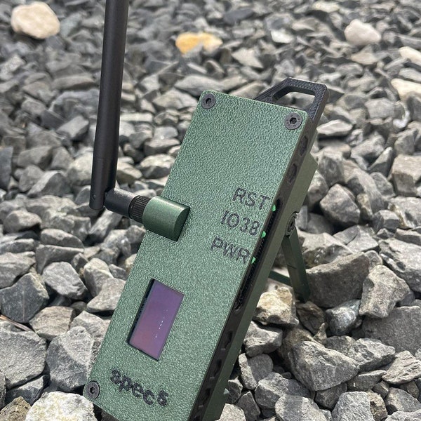 spec5 Tactical Green PETG Enclosure Case for Meshtastic Lilygo T-Beam V1.2 LoRa Radio Off-Grid Communication