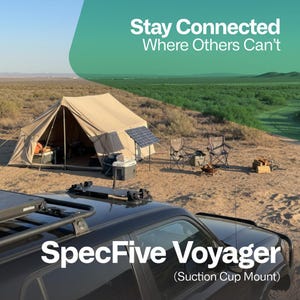 Spec5 Voyager Solar-Powered Off-Grid LoRa GPS Meshtastic Node for Vehicles – Magnetic or Suction Mount | No Cell Service Required Bild 11