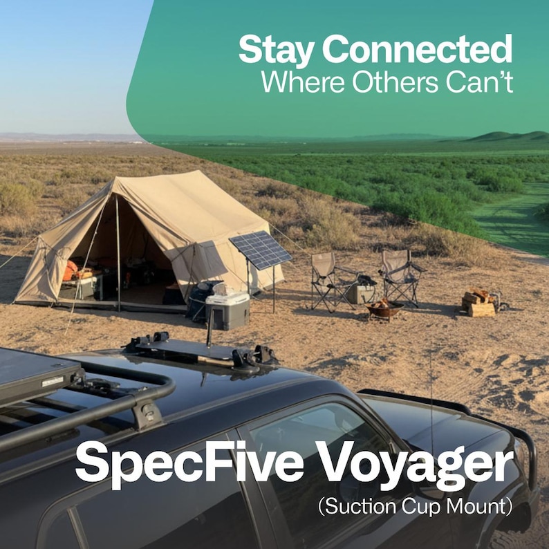 Spec5 Voyager Solar-Powered Off-Grid LoRa GPS Meshtastic Node for Vehicles – Magnetic or Suction Mount | No Cell Service Required Bild 11